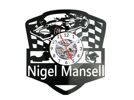 Nigel Mansell Zegar Ścienny Płyta Winylowa Nowoczesny Dekoracyjny Na Prezent Urodziny W3232