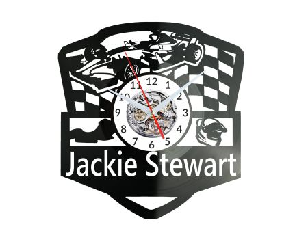 Jackie Stewart Zegar Ścienny Płyta Winylowa Nowoczesny Dekoracyjny Na Prezent Urodziny W3233