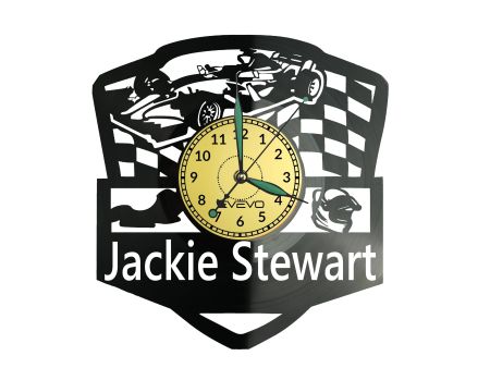 Jackie Stewart Zegar Ścienny Płyta Winylowa Nowoczesny Dekoracyjny Na Prezent Urodziny W3233S