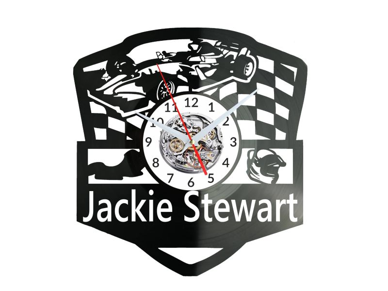 Jackie Stewart Zegar Ścienny Płyta Winylowa Nowoczesny Dekoracyjny Na Prezent Urodziny W3233S