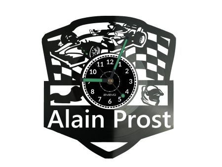 Alain Prost Zegar Ścienny Płyta Winylowa Nowoczesny Dekoracyjny Na Prezent Urodziny W3228R