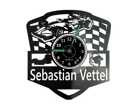 Sebastian Vettel Zegar Ścienny Płyta Winylowa Nowoczesny Dekoracyjny Na Prezent Urodziny W3229R