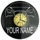 Samochód Twoje Imię Zegar Ścienny Płyta Winylowa Nowoczesny Dekoracyjny Na Prezent Urodziny W3284R