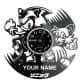Sonic Twoje Imię Zegar Ścienny Płyta Winylowa Nowoczesny Dekoracyjny Na Prezent Urodziny W3289R