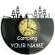  Camping Twoja Nazwa Zegar Ścienny Płyta Winylowa Nowoczesny Dekoracyjny Na Prezent Urodziny W3298R