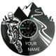  Motocross Twoje Imię Zegar Ścienny Płyta Winylowa Nowoczesny Dekoracyjny Na Prezent Urodziny W3301