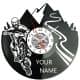  Motocross Twoje Imię Zegar Ścienny Płyta Winylowa Nowoczesny Dekoracyjny Na Prezent Urodziny W3301