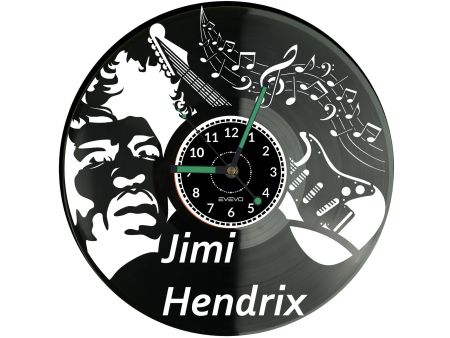 Jimi Hendrix Zegar Ścienny Płyta Winylowa Nowoczesny Dekoracyjny Na Prezent Urodziny W3313S