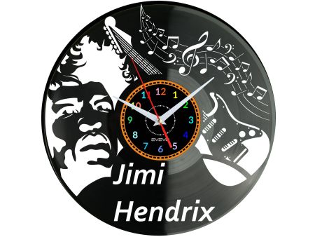 Jimi Hendrix Zegar Ścienny Płyta Winylowa Nowoczesny Dekoracyjny Na Prezent Urodziny W3313S