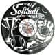 Softball Zegar Ścienny Płyta Winylowa Nowoczesny Dekoracyjny Na Prezent Urodziny W3318S