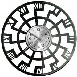 Zegar Cyfry Rzymskie Zegar Ścienny Płyta Winylowa Nowoczesny Dekoracyjny Na Prezent Urodziny W3370S