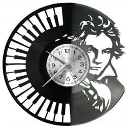 Wolfgang Amadeus Mozart Zegar Ścienny Płyta Winylowa Nowoczesny Dekoracyjny Na Prezent Urodziny W3381S