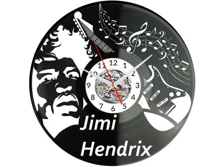 Jimi Hendrix Zegar Ścienny Płyta Winylowa Nowoczesny Dekoracyjny Na Prezent Urodziny W3313R