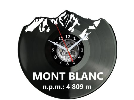 Mont Blanc Zegar Ścienny Płyta Winylowa Nowoczesny Dekoracyjny Na Prezent Urodziny W3507