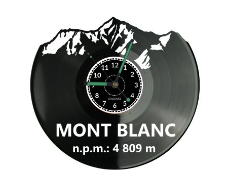 Mont Blanc Zegar Ścienny Płyta Winylowa Nowoczesny Dekoracyjny Na Prezent Urodziny W3507