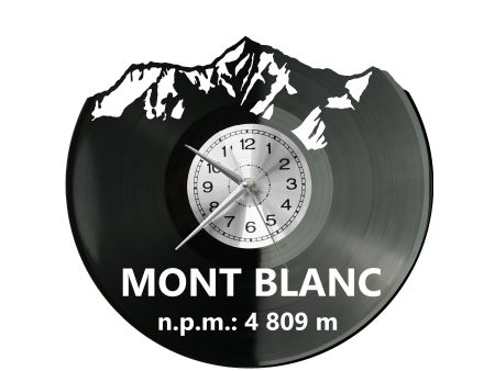 Mont Blanc Zegar Ścienny Płyta Winylowa Nowoczesny Dekoracyjny Na Prezent Urodziny W3507