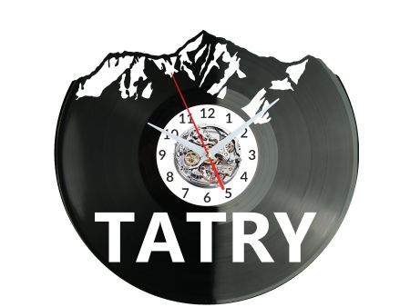 Tatry Zegar Ścienny Płyta Winylowa Nowoczesny Dekoracyjny Na Prezent Urodziny W3508