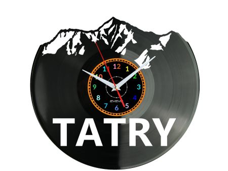 Tatry Zegar Ścienny Płyta Winylowa Nowoczesny Dekoracyjny Na Prezent Urodziny W3508