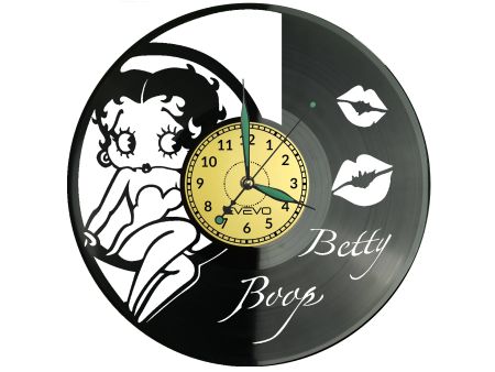 Betty Boop Zegar Ścienny Płyta Winylowa Nowoczesny Dekoracyjny Na Prezent Urodziny W3568