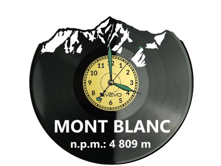 Mont Blanc Zegar Ścienny Płyta Winylowa Nowoczesny Dekoracyjny Na Prezent Urodziny W3507R