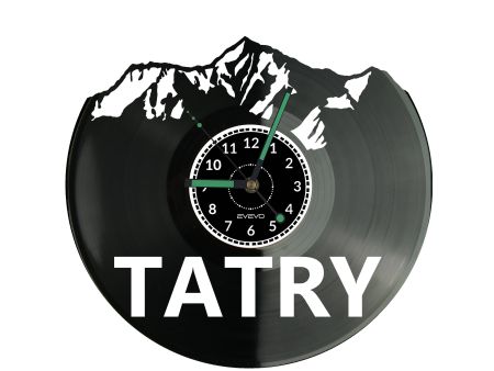 Tatry Zegar Ścienny Płyta Winylowa Nowoczesny Dekoracyjny Na Prezent Urodziny W3508R