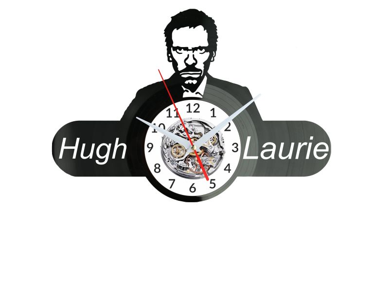 Hugh Laurie Zegar Ścienny Płyta Winylowa Nowoczesny Dekoracyjny Na Prezent Urodziny W3519R