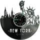 Miasto New York USA Zegar Ścienny Płyta Winylowa Nowoczesny Dekoracyjny Na Prezent Urodziny W3562R