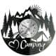Camping Turystyka Podróże Zegar Ścienny Płyta Winylowa Nowoczesny Dekoracyjny Na Prezent Urodziny W3565R