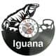 Iguana Jaszczurka Legwan Zegar Ścienny Płyta Winylowa Nowoczesny Dekoracyjny Na Prezent Urodziny W3567R