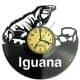 Iguana Jaszczurka Legwan Zegar Ścienny Płyta Winylowa Nowoczesny Dekoracyjny Na Prezent Urodziny W3567R