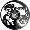 Pies Welsh Corgi Pembroke Zegar Ścienny Płyta Winylowa Nowoczesny Dekoracyjny Na Prezent Urodziny W3571R