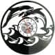 Delfin Delfiny Zegar Ścienny Płyta Winylowa Nowoczesny Dekoracyjny Na Prezent Urodziny W3575R