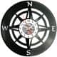 Kompas Zegar Ścienny Płyta Winylowa Nowoczesny Dekoracyjny Na Prezent Urodziny W3576R