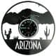 Arizona USA Zegar Ścienny Płyta Winylowa Nowoczesny Dekoracyjny Na Prezent Urodziny W3588R