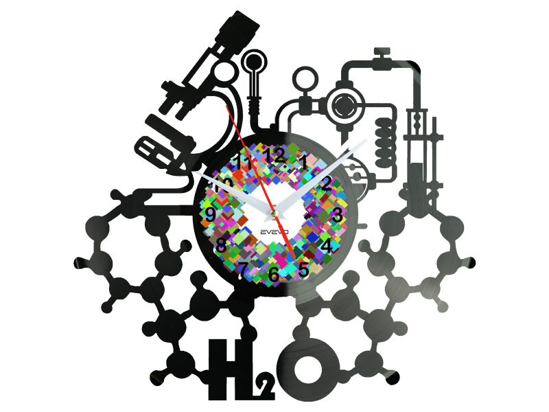 Zegar Chemika Nauka Chemia Zegar Ścienny