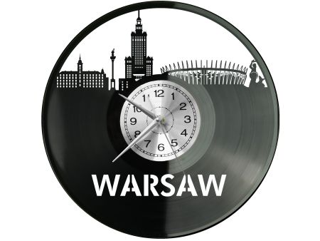 Warszawa Miasto Polska Zegar Ścienny