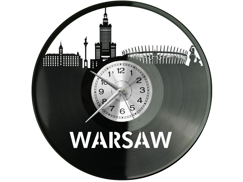 Warszawa Miasto Polska Zegar Ścienny