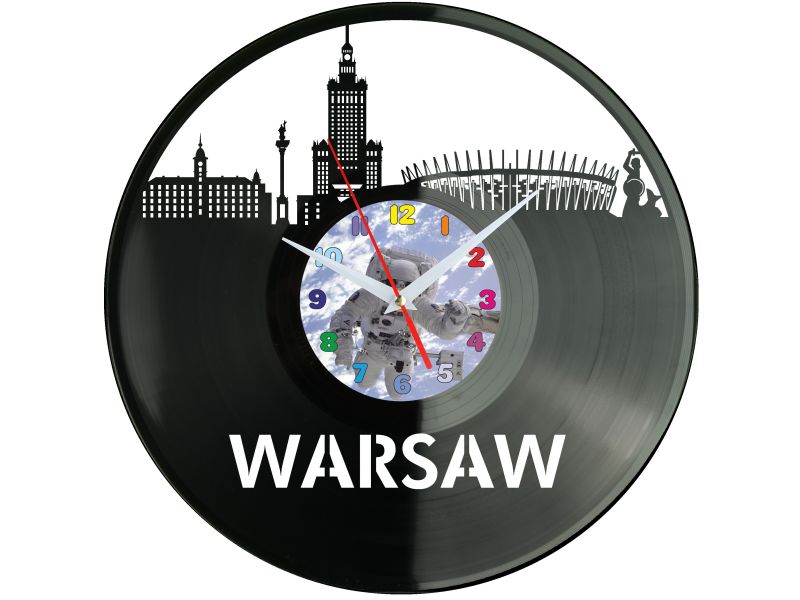 Warszawa Miasto Polska Zegar Ścienny