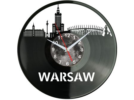 Warszawa Miasto Polska Zegar Ścienny