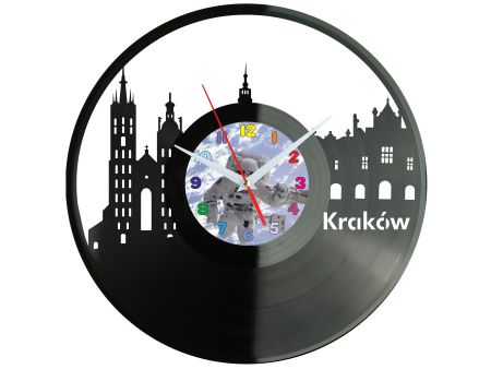 Kraków Miasto Polska Zegar Ścienny 