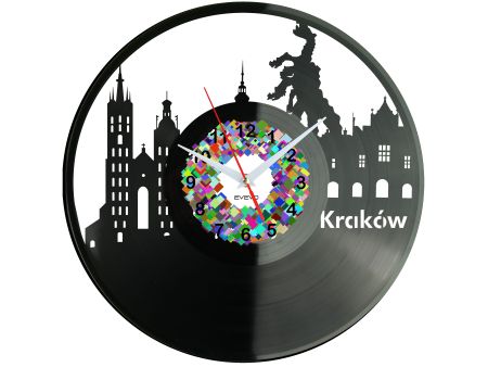 Kraków Miasto Polska Zegar Ścienny 