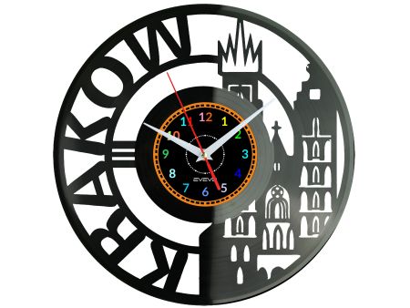 Kraków Miasto Polska Zegar Ścienny 