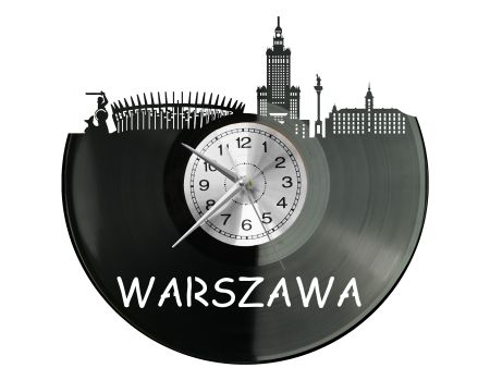 Warszawa Miasto Polska Zegar Ścienny