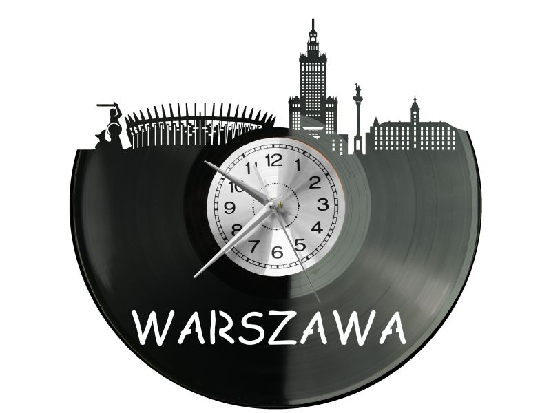 Warszawa Miasto Polska Zegar Ścienny