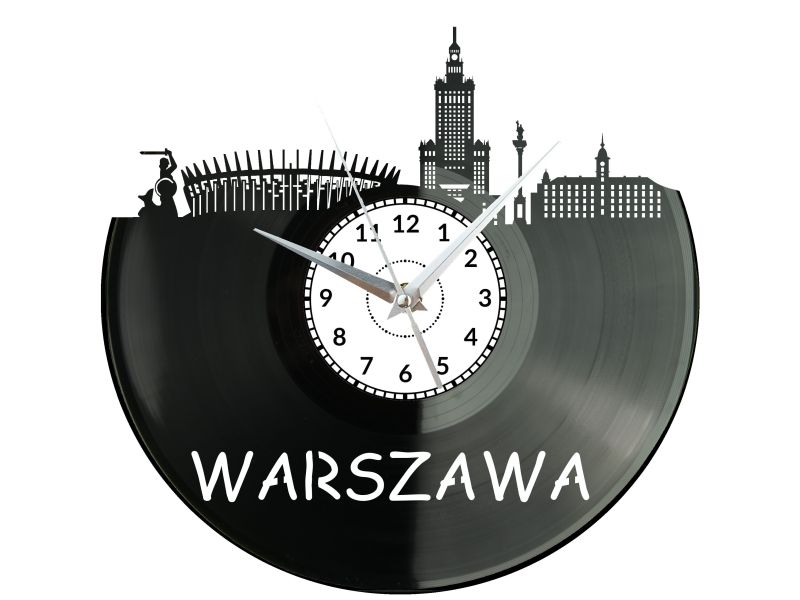 Warszawa Miasto Polska Zegar Ścienny