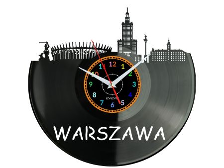 Warszawa Miasto Polska Zegar Ścienny