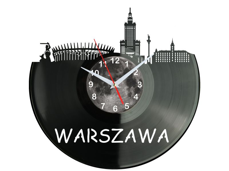 Warszawa Miasto Polska Zegar Ścienny