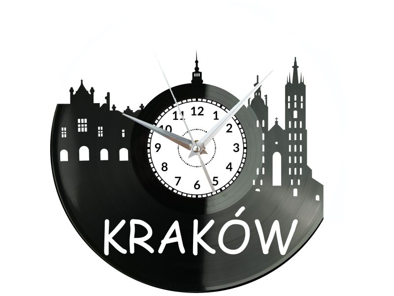 Kraków Miasto Polska Zegar Ścienny evevo evevo.pl