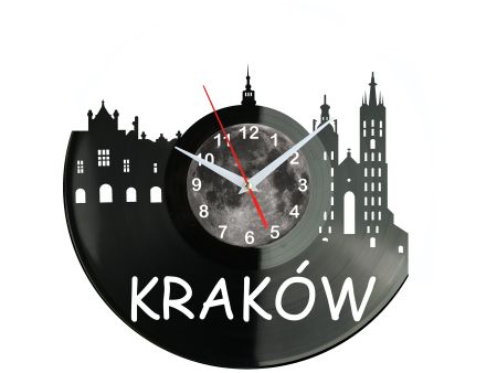 Kraków Miasto Polska Zegar Ścienny evevo evevo.pl