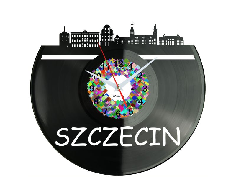 Szczecin Miasto Polska Zegar Ścienny